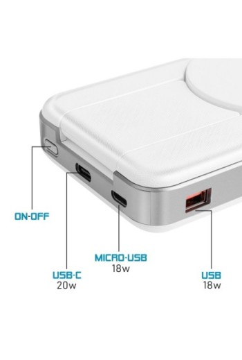 Batteria Esterna MagSafe 10000mAh per iPhone Apple Watch e AirPods – Forever