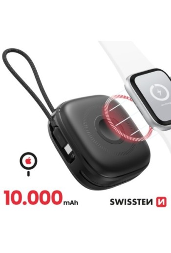 Batteria Esterna MagSafe 15W 10000mAh - Voltbox MagGO Swissten Nero