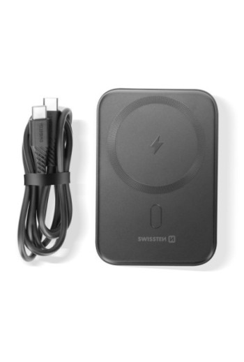 Batteria esterna MagSafe 5000mAh supporto video - Swissten nero