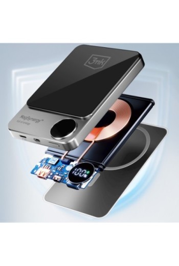 Powerbank MagSafe 3mk - 10000mAh / uscita Lightning e USB-C