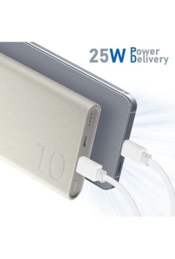 Batteria esterna originale Samsung USB-C 25W Super Fast Charging beige - 10000mAh