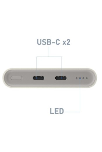 Batteria esterna originale Samsung USB-C 25W Super Fast Charging beige - 10000mAh