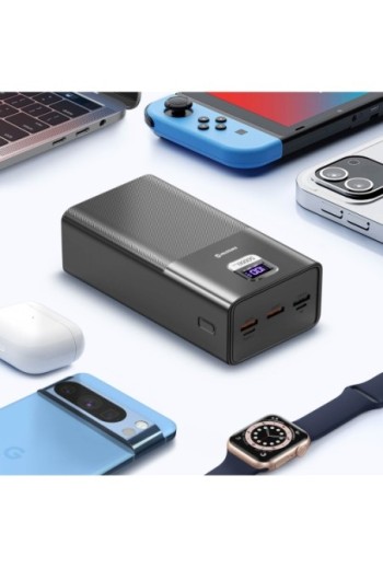 Batteria esterna 50000mAh USB + USB-C 100W Swissten Power Line - nero