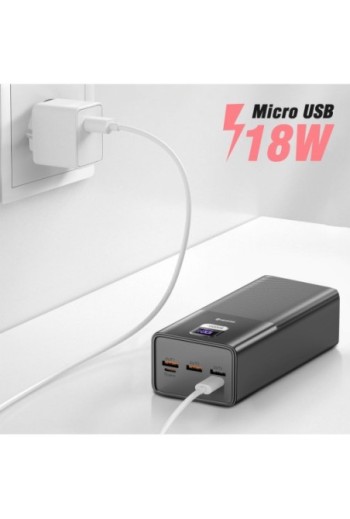 Batteria esterna 50000mAh USB + USB-C 100W Swissten Power Line - nero