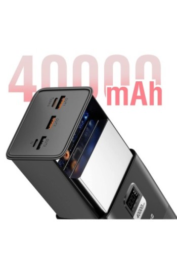 Batteria esterna 40000mAh USB + USB-C 100W Swissten Power Line - nero