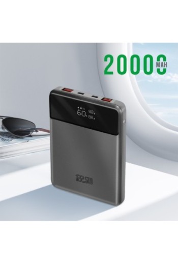 Powerbank 20000mAh 112 5W 2 USB-C + 2 USB 4smarts Enterprise Slim grigio siderale