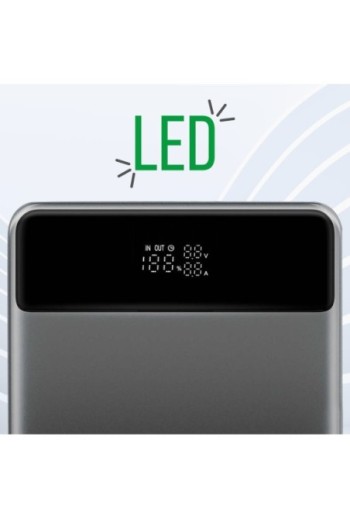 Powerbank 20000mAh 112 5W 2 USB-C + 2 USB 4smarts Enterprise Slim grigio siderale