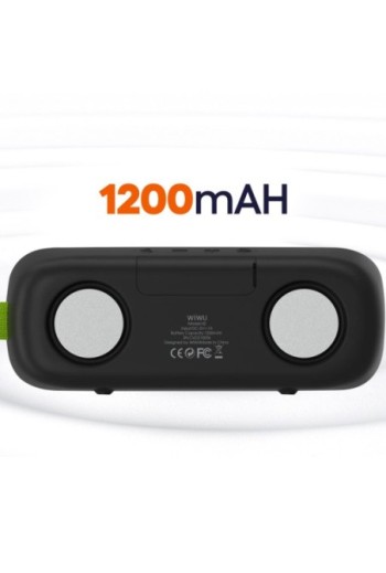 Altoparlante Bluetooth Autonomia 4h e Impermeabile IPX7 – WiWU Thunder H2 Nero