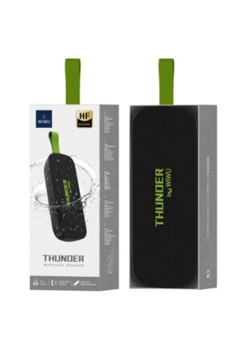 Altoparlante Bluetooth Autonomia 4h e Impermeabile IPX7 – WiWU Thunder H2 Nero