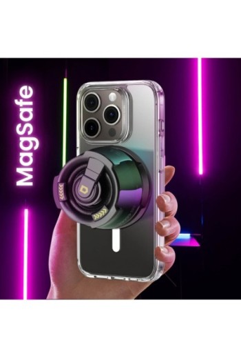 Stereo senza fili Bluetooth MagSafe portatile e luminoso Nero