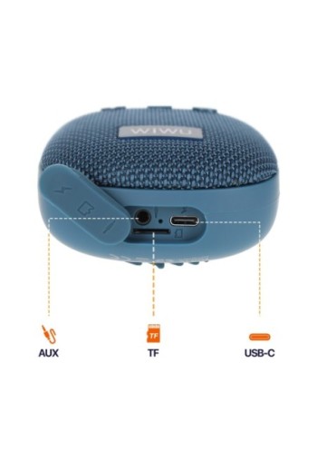 Mini Altoparlante Bluetooth Impermeabile IPX5 con Moschettone – WiWU Clip Fun H3