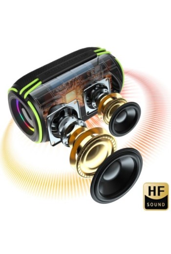 Altoparlante Bluetooth Autonomia 8h con Luce LED – WiWU Thunder H5 Nero