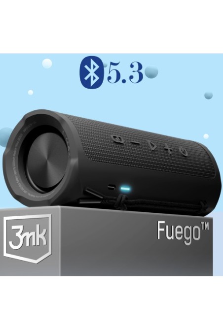 Altoparlante Bluetooth 3MK Fuego nero - potenza 30W autonomia 12 ore