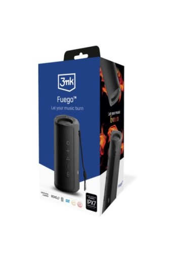 Altoparlante Bluetooth 3MK Fuego nero - potenza 30W autonomia 12 ore