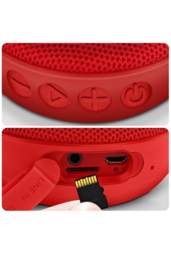 Speaker Bluetooth per Bici Altoparlarnte Senza Fili Impermeabile IPX7 - Rossa