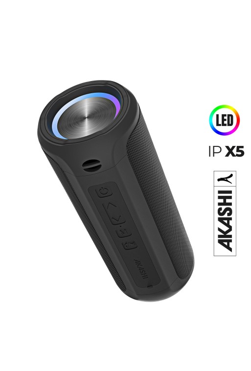 Altoparlante Bluetooth 10W con LED RGB Impermeabile IPX5 Riciclato - Akashi