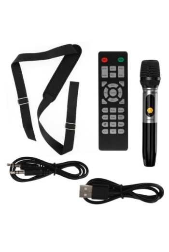 Altoparlante Bluetooth Swissten Harmony 80W Nero con Microfono Karaoke Wireless - Autonomia 10 Ore