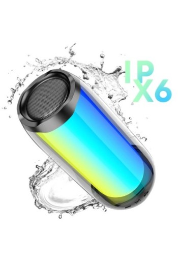 Cassa Bluetooth Impermeabile IPX6 - Suono stereo 8W + LED RGB - LinQ
