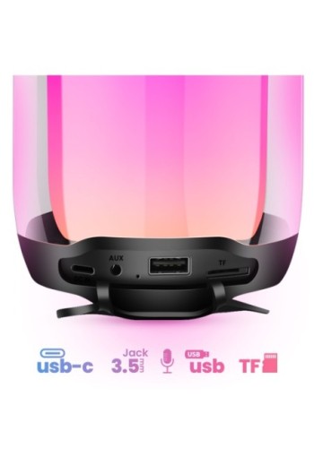 Cassa Bluetooth Impermeabile IPX6 - Suono stereo 8W + LED RGB - LinQ