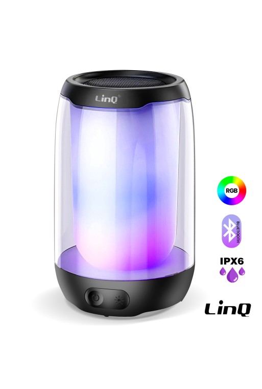 Mini Cassa Bluetooth 5W Impermeabile IPX6 + LED RGB - LinQ