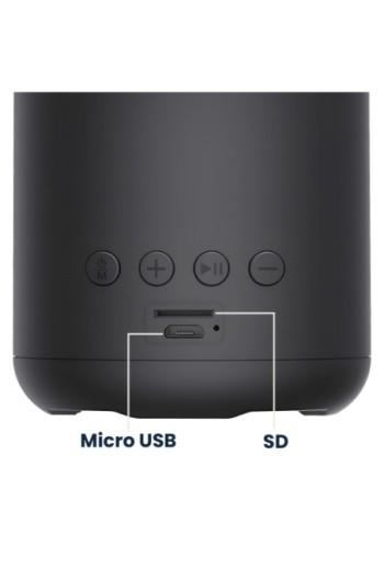 Altoparlante Bluetooth Moxie Tweet - impermeabile IPX7 autonomia 12 ore - nero