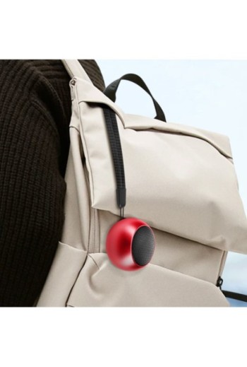 Mini-altoparlante Bluetooth Moxie Iron Boom Mini design compatto - rosso