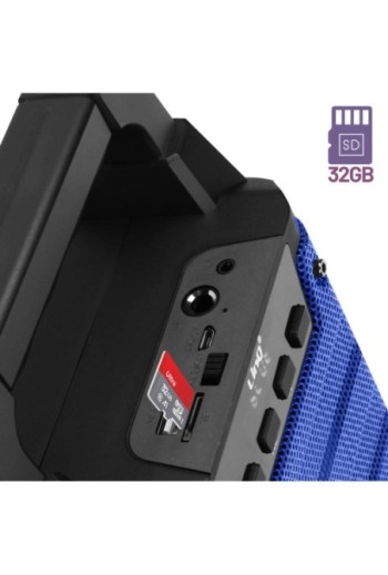 Altoparlante luminoso Bluetooth compatibile con microfono LinQ - blu