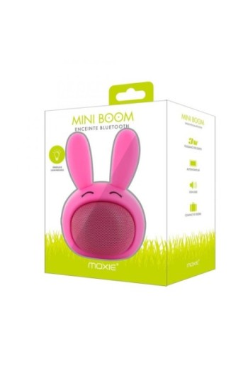 Altoparlante luminoso Bluetooth 3W Moxie Mini Boom Light - coniglietto rosa