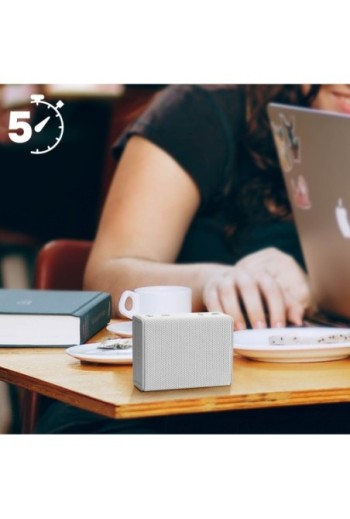 Altoparlante Bluetooth portatile certificato IPX5 autonomia 5 ore Bigben Sydney Urbanista - bianco