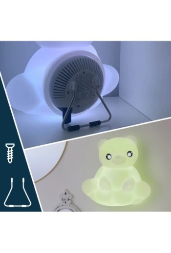 Altoparlante Bluetooth orsetto luminoso 15W intensità regolabile e autonomia di 6 ore Bigben Lumin'US