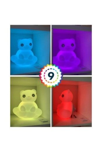 Altoparlante Bluetooth orsetto luminoso 15W intensità regolabile e autonomia di 6 ore Bigben Lumin'US