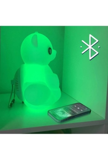 Altoparlante Bluetooth orsetto luminoso 15W intensità regolabile e autonomia di 6 ore Bigben Lumin'US