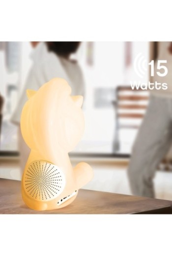 Altoparlante Bluetooth unicorno luminoso 15W intensità regolabile e autonomia di 8 ore Bigben Lumin'US
