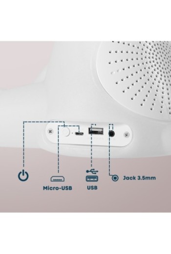 Altoparlante Bluetooth unicorno luminoso 15W intensità regolabile e autonomia di 8 ore Bigben Lumin'US