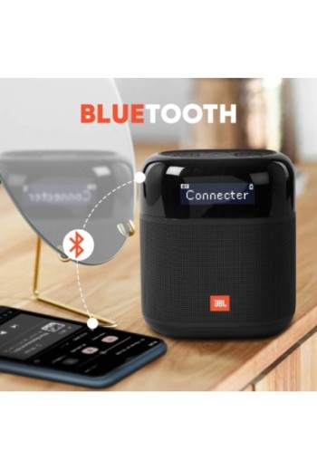 Altoparlante radio JBL Bluetooth 4.2 Suono cristallino Impermeabile IPX7 Schermo LCD e Autonomia 15h Tuner XL Nero
