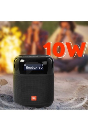 Altoparlante radio JBL Bluetooth 4.2 Suono cristallino Impermeabile IPX7 Schermo LCD e Autonomia 15h Tuner XL Nero