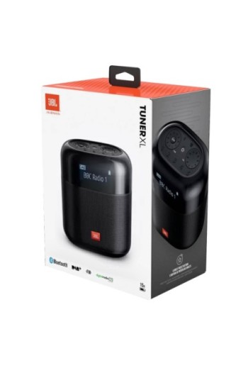 Altoparlante radio JBL Bluetooth 4.2 Suono cristallino Impermeabile IPX7 Schermo LCD e Autonomia 15h Tuner XL Nero