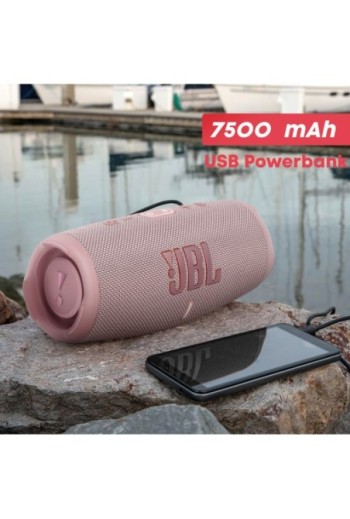 Altoparlante Bluetooth JBL Charge 5 Impermeabile IP67 + Powerbank Autonomia 20h Rosa