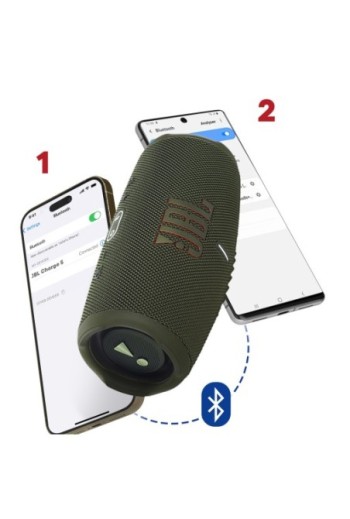 Altoparlante Bluetooth JBL Charge 5 Impermeabile IP67 + Powerbank Autonomia 20h Verde
