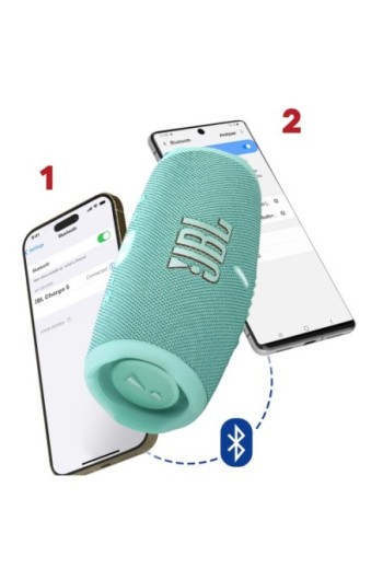 Altoparlante Bluetooth JBL Charge 5 Impermeabile IP67 + Powerbank Autonomia 20h Turchese