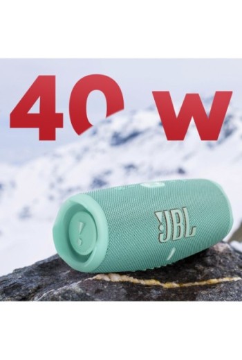 Altoparlante Bluetooth JBL Charge 5 Impermeabile IP67 + Powerbank Autonomia 20h Turchese