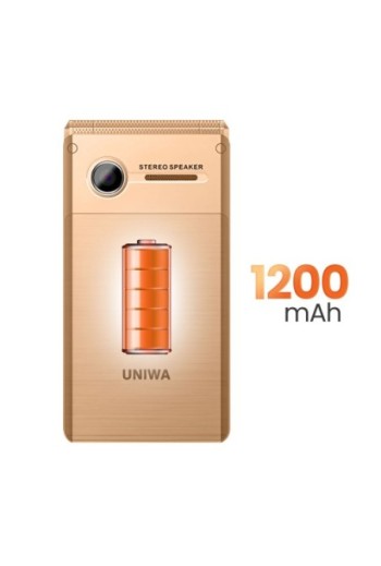 Telefono a conchiglia doppio schermo 2 8" + 1 77" Batteria 1200mAh – Oro