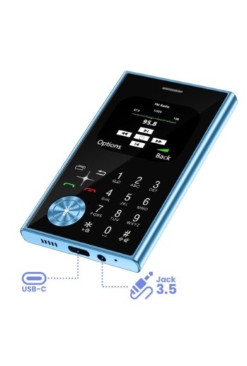 Telefono Dual SIM con Bluetooth e Radio FM – Stile Line Blu
