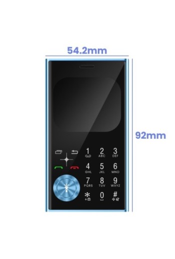 Telefono Dual SIM con Bluetooth e Radio FM – Stile Line Blu