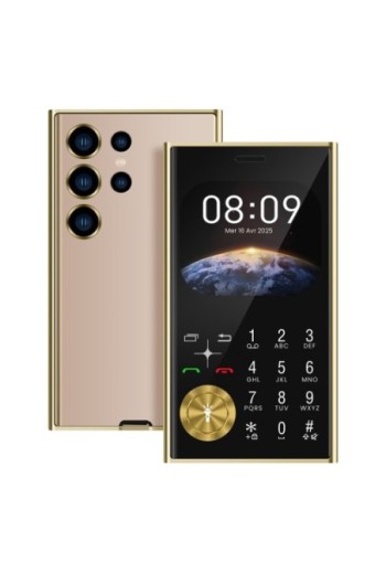 Telefono Dual SIM con Bluetooth e Radio FM – Stile Line Oro