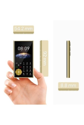Telefono Dual SIM con Bluetooth e Radio FM – Stile Line Oro