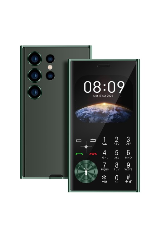 Telefono Dual SIM con Bluetooth e Radio FM – Stile Line Grigio scuro