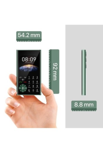 Telefono Dual SIM con Bluetooth e Radio FM – Stile Line Grigio scuro