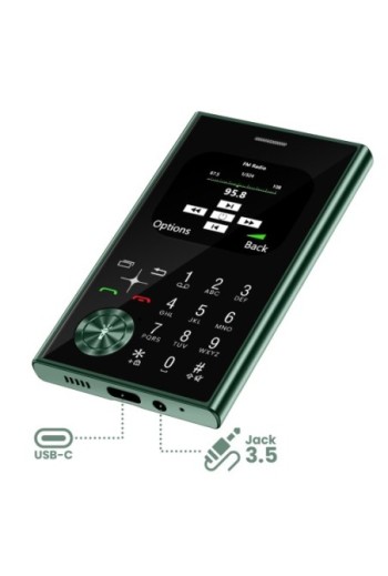 Telefono Dual SIM con Bluetooth e Radio FM – Stile Line Grigio scuro