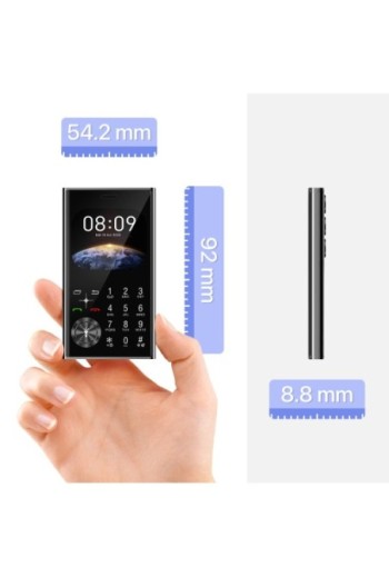 Telefono Dual SIM con Bluetooth e Radio FM – Stile Line Nero